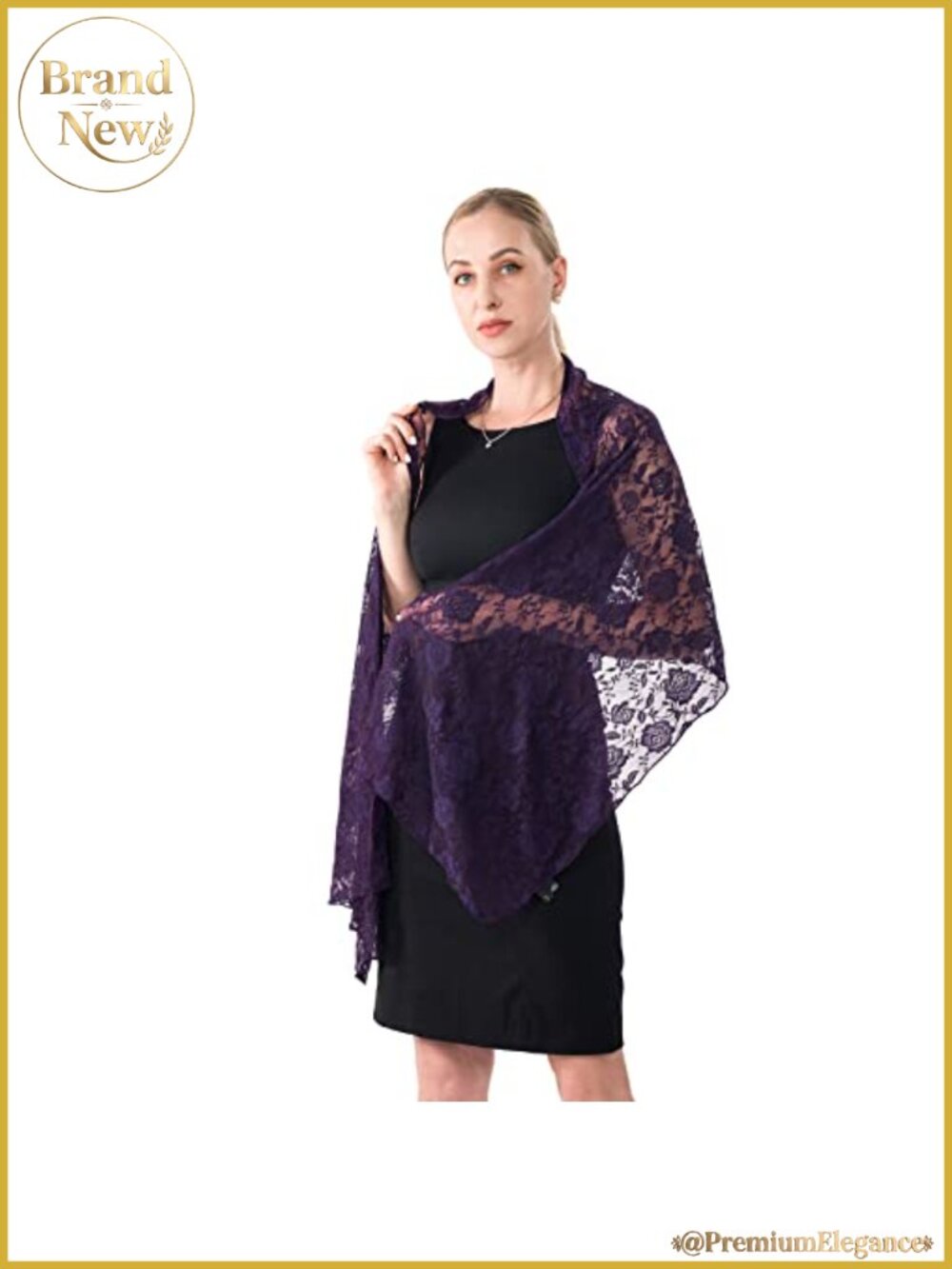 Lace Evening Shawl Wrap for Women - Lightweight Bridal Party Accessory